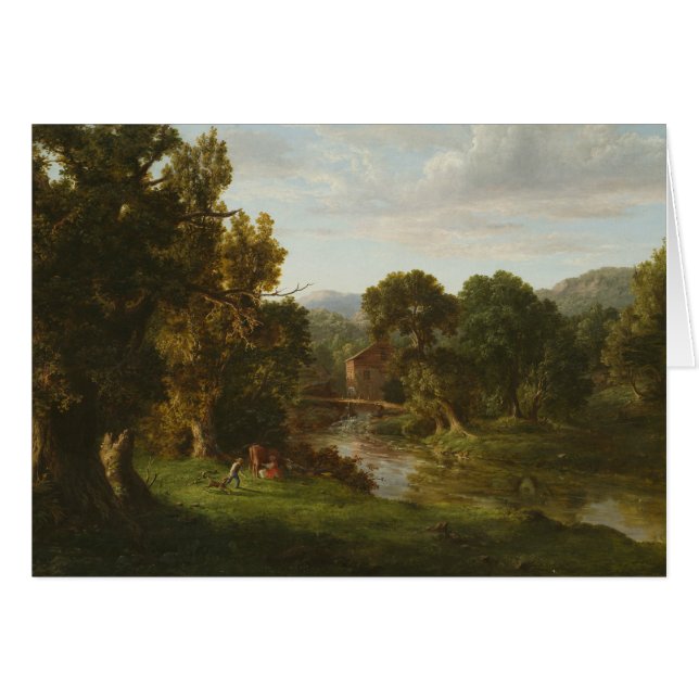 George Inness - Gamla Mill Hälsningskort (Framsidan Horizontal)