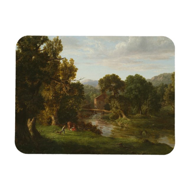 George Inness - Gamla Mill Magnet (Horisontell)
