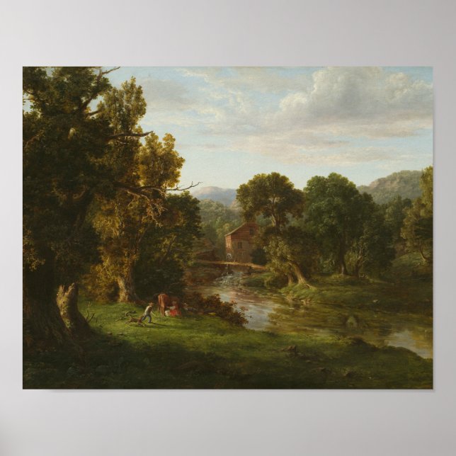 George Inness - Gamla Mill Poster (Framsidan)