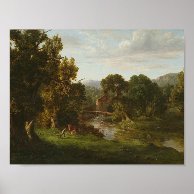 George Inness - Gamla Mill Poster (Framsidan)