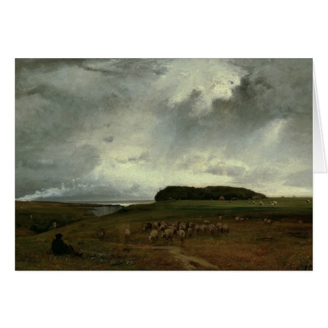 George Inness - Storm Hälsningskort (Framsidan Horizontal)