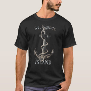 George Island Florida Vacation Nautical Anchor Sai T Shirt