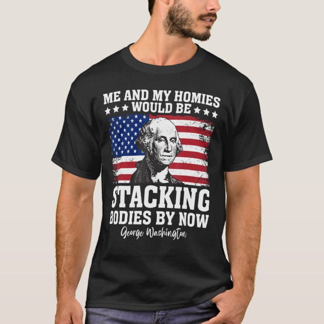 George, jag och mina hjärtan skulle vara stackning t shirt (Framsida)