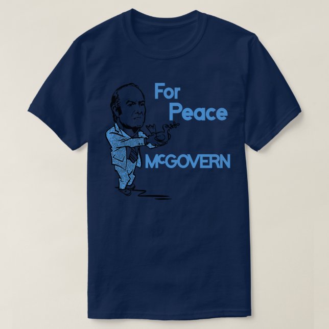 George McGovern For Peace T Shirt (Design framsida)