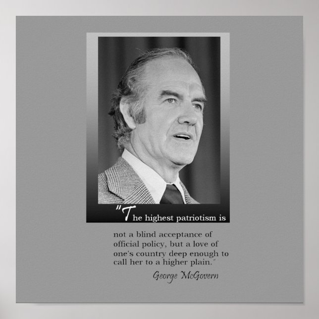 George McGovern Memorial Poster (Framsidan)