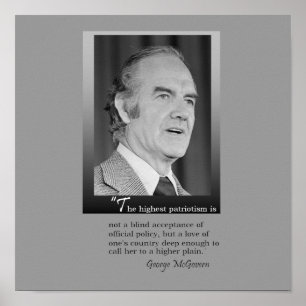 George McGovern minnes- affisch