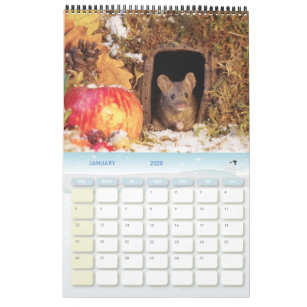 George med musen i en loggpil House-kalender Kalender