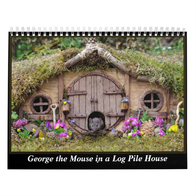 George musen i en loggpile House 2022-kalender Kalender (Omslag)
