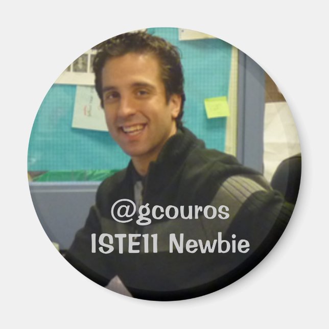 George Newbie pic, @gcourosISTE11 Newbie Magnet (Framsidan)