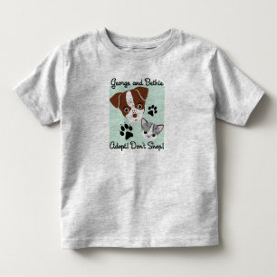 George och Bethie: Adoptera! Shoppa inte! Tee
