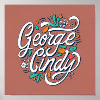 George och Cindy Poster