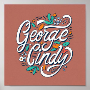 George och Cindy Poster
