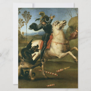 George och Dragon (av Raphael) Kort