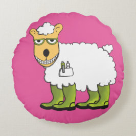 George och Ginny Rund Kudde