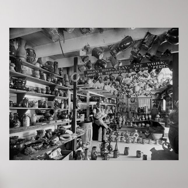 George Ohr Pottery Shop, 1901 Poster (Framsidan)