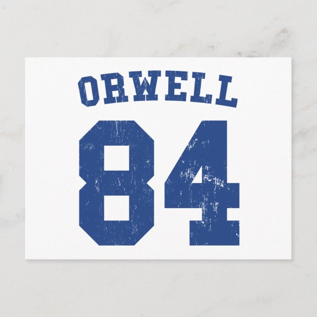George Orwell 1984 Jersey Postcard Vykort (Framsida)