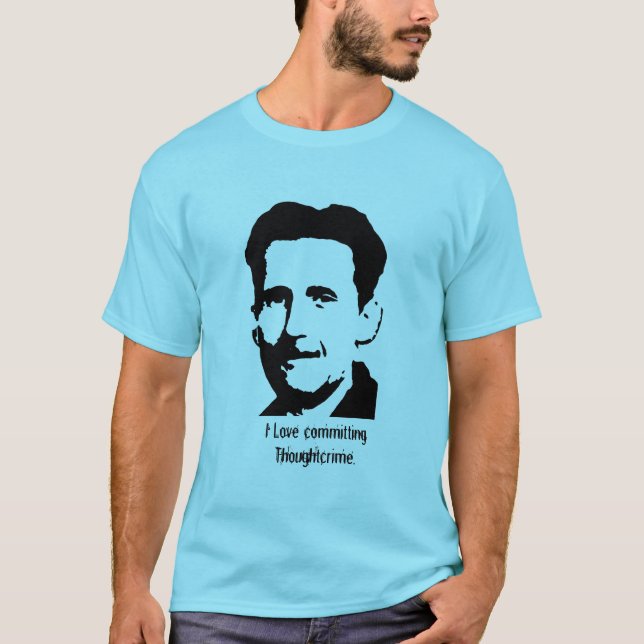 George Orwell "1984" skräddarsy Tee Shirt (Framsida)