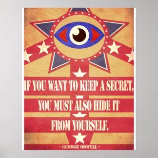 George Orwell Citate Minimalist Poster