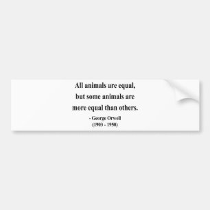 George Orwell citationstecken 3a Bildekal