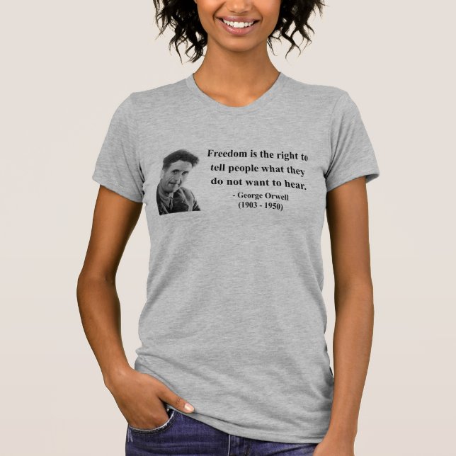 George Orwell citationstecken 4b Tee (Framsida)