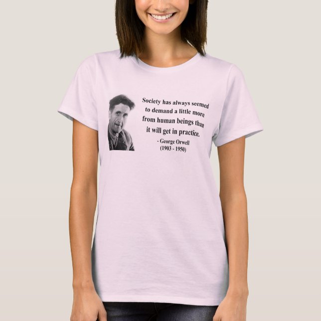 George Orwell citationstecken 8b T-shirt (Framsida)