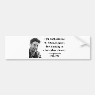 George Orwell citationstecken 9b Bildekal