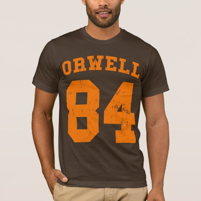 George Orwell Jersey T-tröja 1984 Tee Shirt (Framsida)
