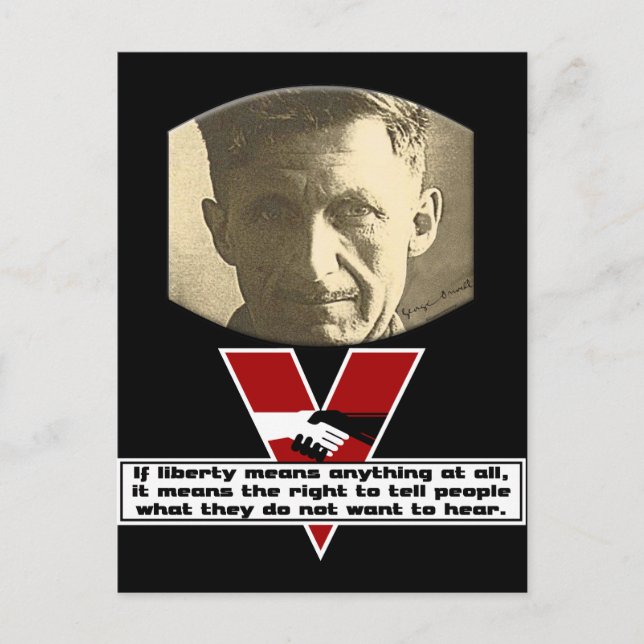 George Orwell - Liberty Vykort (Framsida)