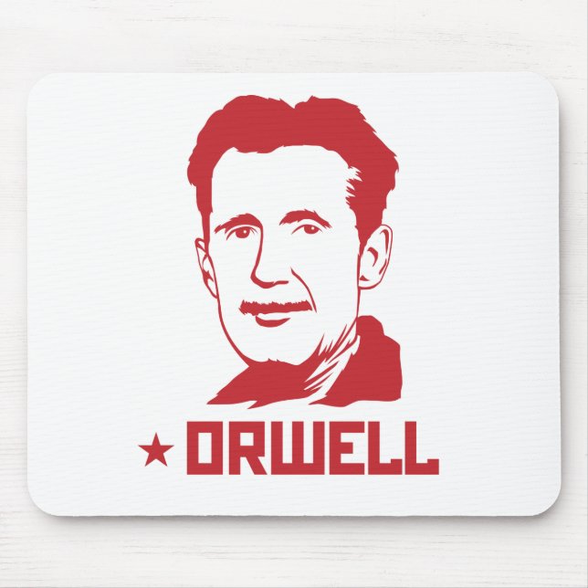 George Orwell porträtt Mousepad Musmatta (Framsidan)
