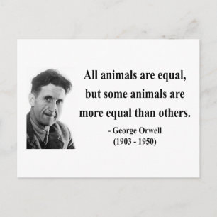 George Orwell Quote 3b Vykort