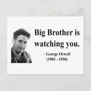 George Orwell Quote 5b Vykort