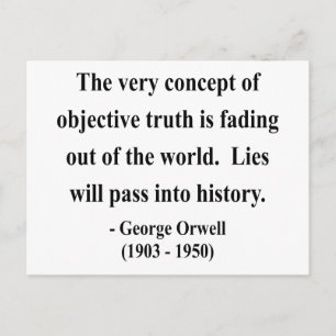 George Orwell Quote 7a Vykort