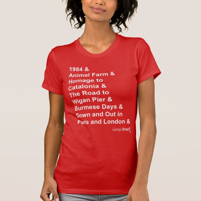 George Orwell Tee Shirt (Framsida)