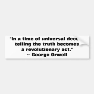 George Orwell Truth Quote Bildekal