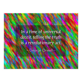 George Orwell:Universal Deceit Poster Skriv ut
