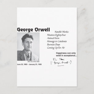George Orwell Vykort