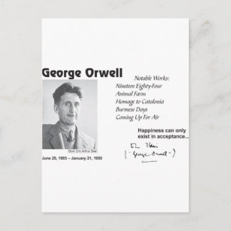 George Orwell Vykort