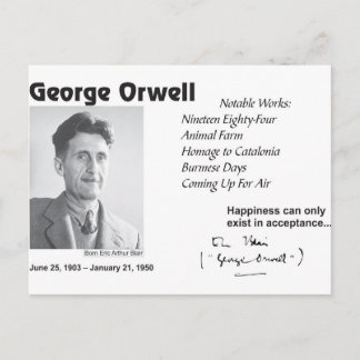 George Orwell Vykort