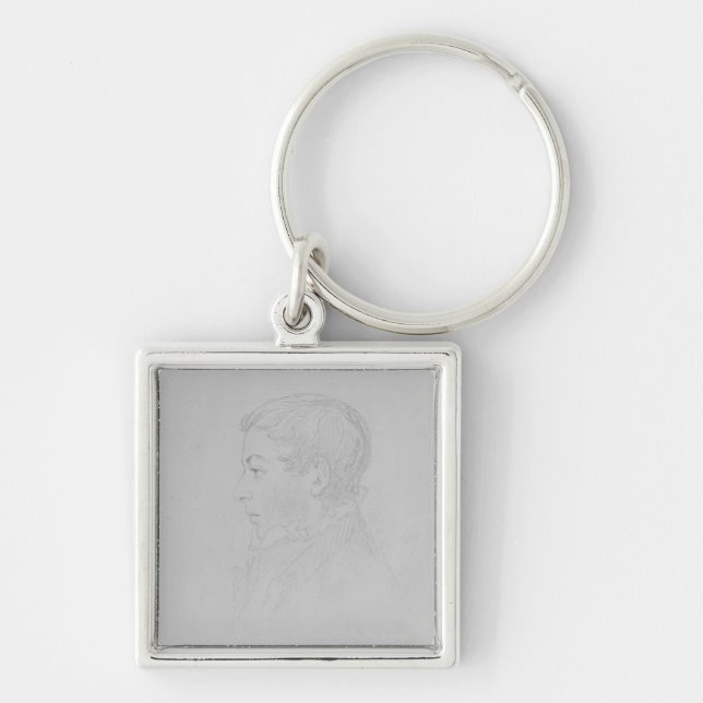 George Parker spekulant, 1819 Fyrkantig Silverfärgad Nyckelring (Framsidan)