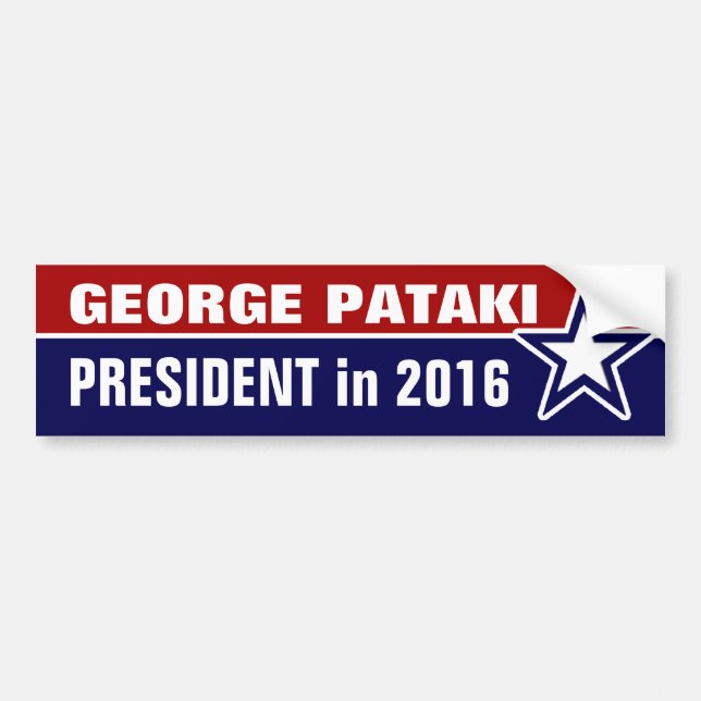 George Pataki 2016 Bildekal (Framsidan)