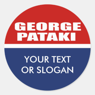 GEORGE PATAKI FÖR SENAT RUNT KLISTERMÄRKE