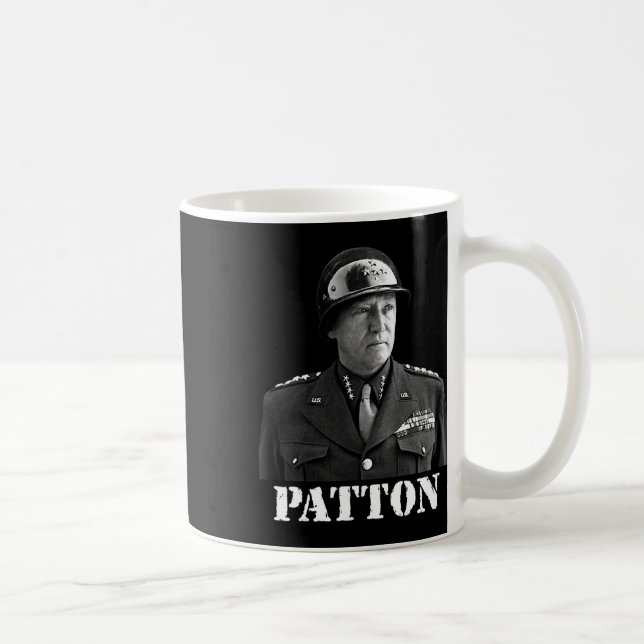 George Patton Världskrig II Victory Memorial Indep Kaffemugg (Höger)