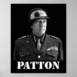 George Patton Världskrig II Victory Memorial Indep Poster
