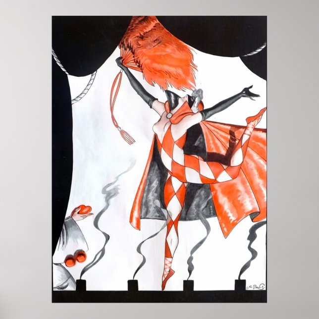 George Pavis - L'Eternelle Pantomime, 1923 Poster (Framsidan)