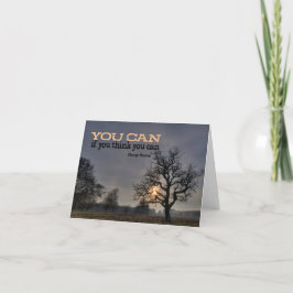 George Reeves inspirationcitat "Du kan" Tack Kort