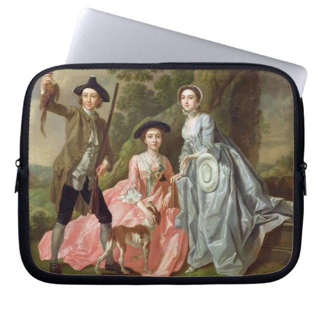 George Rogers med hans fru, Margaret och hans Laptop Fodral (Framsidan)