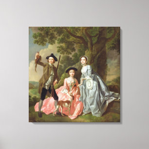 George Rogers med sin fru, Margaret och hans Syrra Canvastryck