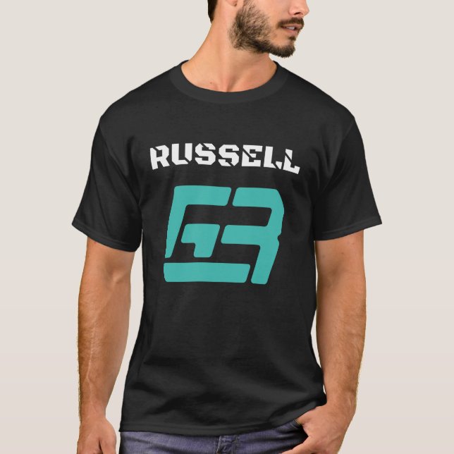 George Russell 63 Formel 1 T Shirt (Framsida)