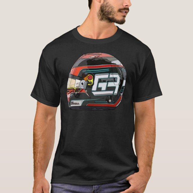 George Russell Mercedes Helmet 2020 Classic T-Shir T Shirt (Framsida)
