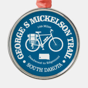 George S Mickelson Trail (cykling) Julgransprydnad Metall